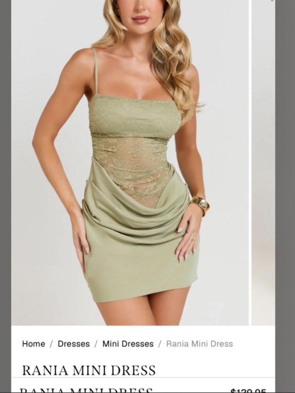 Showpo Olive Green Rania Mini Dress